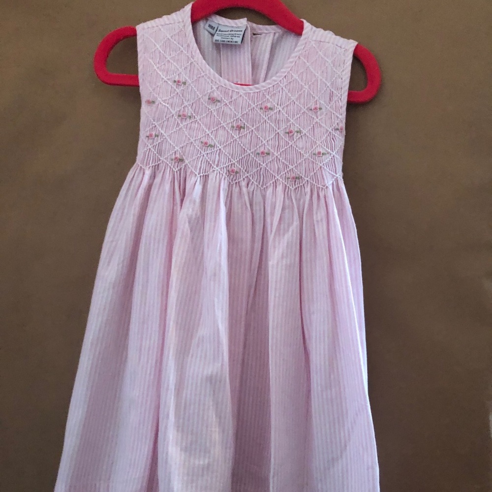 Sweet Dreams Smocked Sleeveless Dress 18M NWOT